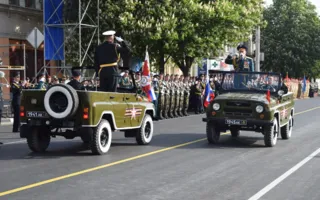 Генеральная репетиция Парада Победы в Симферополе — фото