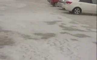 За неделю до лета Крым засыпало снегом и градом (фото, видео)