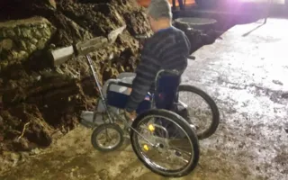 В Саках инвалид упал в траншею для коммуникаций (фото)