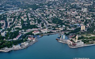 Блогер показал Севастополь с высоты полёта на воздушном шаре (фото)
