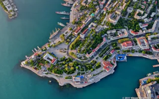 Блогер показал Севастополь с высоты полёта на воздушном шаре (фото)