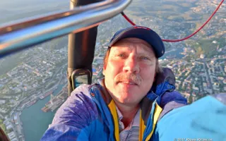 Блогер показал Севастополь с высоты полёта на воздушном шаре (фото)