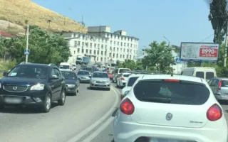 В Севастополе сбили мотоциклиста — центр встал в пробке (фото)