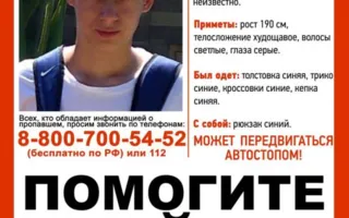 Волонтёры ищут подростка, который автостопом поехал в Крым (фото, приметы)