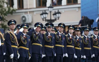 Военный Парад Победы впервые прошёл в Симферополе — фото