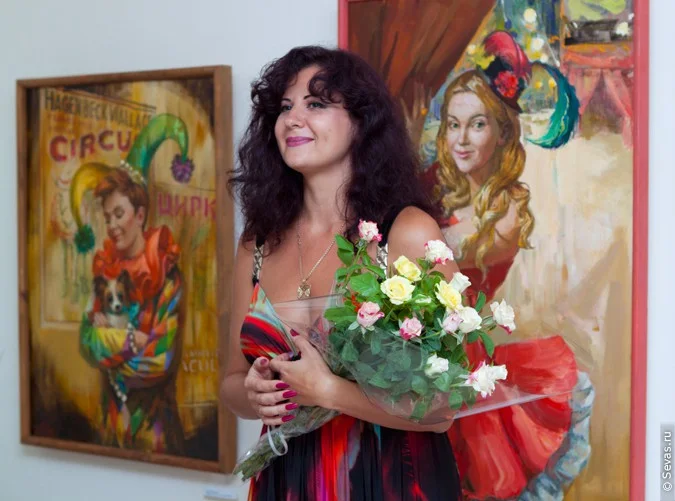 художница Анжела Моисеенко, выставки Севастополь, новости Севастополя, выставка Цирк зажигает огни, севастопольские художники, художники Севастополя, крымские художники, художники Крыма, украинские художники, художники Украины